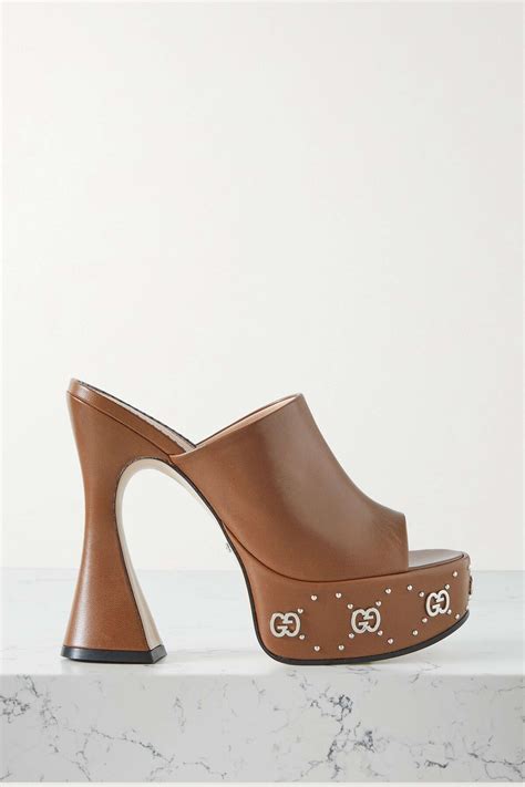 clogs damen gucci|gucci platform clog.